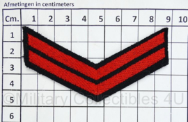 Koninklijke Marine rang embleem - rang Korporaal - 9 x 4,5 cm - origineel