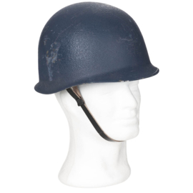 Oostenrijkse leger blauwe M1 helm met binnenhelm - zeer goede staat - origineel