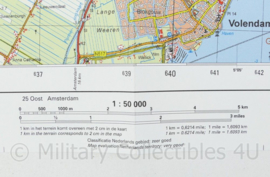 Defensie stafkaart 19 Oost Alkmaar M733 - schaal 1 : 50.000 -57 x 83 cm - origineel