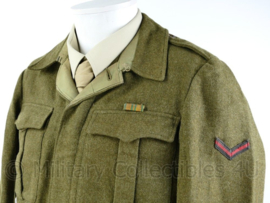 MVO DKG Korps Mariniers Battledress van 1947 - vroeg model in de Britse kleur - maat 48L - origineel