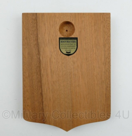 Defensie 45 Pantserinfanteriebataljon Oranje Gelderland wandbord in doosje - Waakzaam en Stoutmoedig - 19,5 x 14 cm.  - origineel