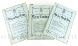 Marine Rundschau boekenset 1910 - set van 3 - origineel