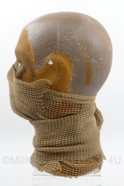 Piepschuim mannequin hoofd beschilderd met balaclava - 16 x 14 x 29 cm