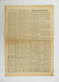 WO2 Duitse krant Frankische Tageszeitung nr. 225 23 september 1944 - 47 x 32 cm - origineel