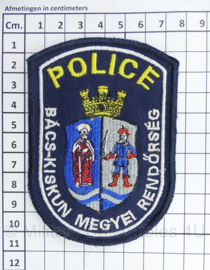 Hongaarse politie embleem Police Rendorseg  - 10,5 x 7,5 cm - origineel