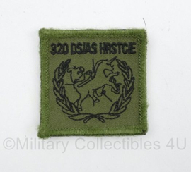Defensie 320 DS AS HRSTCIE320 Directe-/Algemene-steun Herstelcompagnie borstembleem - met klittenband - 5 x 5 cm - origineel