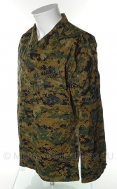 US Marine Corps Marpat jas - Digital Woodland - med-reg - met insignes - origineel