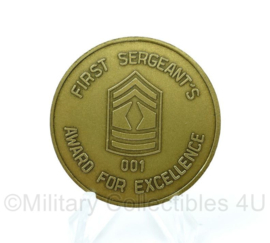US Army coin first sergeants award for excellence 69TH Air Defence Artillery Brigade   - origineel