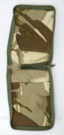 Britse leger Desert DPM pouch voor notitieblok en pennen - 14 x 2 x 20 cm - licht gebruikt - origineel