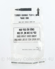 US  Army Vietnamoorlog zakje voor het M16 magazijn - gedateerd 1970 - met propaganda tekst in het Vietnamees - 20 x 11 cm - origineel