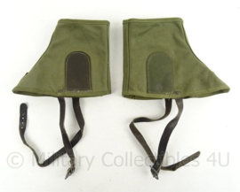 US Gaiters Olive Drab groen - US Tweedie kort Mountain troop model - maat MEDIUM - Ongebruikt - origineel