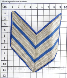 Korps Rijkspolitie of Gemeentepolitie arm chevron - rang Hoofdagent - afmeting 9 x 11 cm - origineel