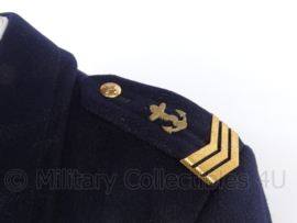Korps Rijkspolitie te water uniform mantel met insignes - rang "hoofdagent" - zeldzaam  - maat 54 - origineel