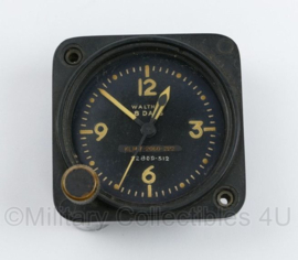 WW2 US Waltham 8 Days cockpit meter - voor in vliegtuig cockpit  - 6 x 6 x 3 cm - origineel