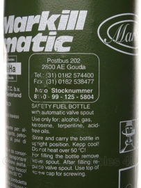 KL Nederlandse leger Markill Matic brandstof fles - gebruikt - 1 liter - origineel