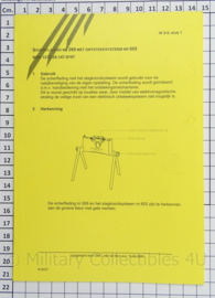 KL Claymore Mine Landmacht Instructiekaart Scherflading Nr 269 met Ontsteeksysteem Nr 605 - IK 9-9 - afmeting 15 x 21 cm - origineel