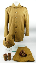 Replica Ottomaans Turkse uniform set met koppel, hoofddeksel en beenwindsels -Maat XXL