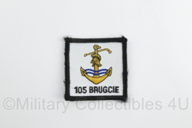 Defensie 105 BRUGCIE 105 Brugcompagnie borstembleem - met klittenband - 5 x 5 cm - origineel