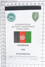 ISAF Handbook for Afghanistan 2008 - Zeldzaam - origineel