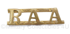 Britse Naoorlogse Schouder badge RAA - 5,5 x 2  cm - origineel
