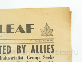 Krant Maple Leaf - 19 may 1945 -30x45 cm-  origineel