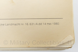 Defensie 1980 Mitrailleur Browning .50 M2 handboek - VS 7-535 - zeldzaam - origineel