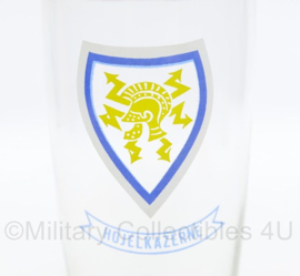 Defensie bierglas jaren 70 a 80 - Hojelkazerne - gebruikt - 13 x 6 cm - origineel