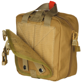 Medische tas geneeskundige dienst BLS IFAK Bag MOLLE - LARGE - 21 x 22 x 12 cm. - nieuw gemaakt - COYOTE