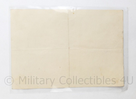 Wo2 Duitse originele oorkonde Erdkampfabzeichen der Luftwaffe 1944 - Zeldzaam - 20 x 14 cm - origineel