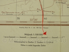 Duitse stafkaart Sonderausgabe 1940 - Nikolajeff L-36-V Ost -  98 x 89 cm.! - schaal 1:100000 - origineel