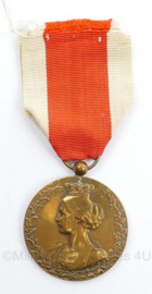 Belgische medaille Souvenir de Sa Collaboration 1914-1918 Ter herinnering aan zijn medewerking - 9 x 4 cm - origineel