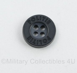 Uniform knoop zwart met opdruk POLITIE - diameter 1,5 cm - origineel