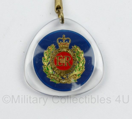 Britse Royal Engineers sleutelhanger "Saint Christerphor Protect Us"- 9,5 x 3,5 cm -origineel