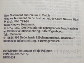 KL Nederlandse leger boekje "Het nieuwe testament en de Psalmen"- origineel