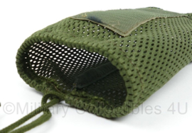 Defensie mesh opbergtas voor een bril e.d. groen - 10 x 6 x 20 cm - gebruikt - origineel