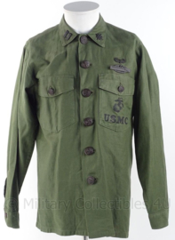 USMC US Marine Corps Fatique shirt met lange mouw - maat 15 1/2 x 33 = maat 41 - origineel