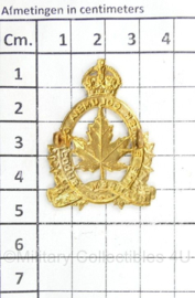 WO2 Canadese cap badge The British Columbia Dragoons - Kings Crown - cm - origineel