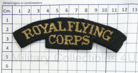 British Army shoulder title ENKEL Royal Flying Corps - 12 x 3,5 cm - origineel