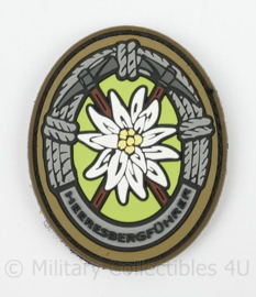 Embleem 3D PVC met klittenband - KMARNS Korps Mariniers Heeresbergführer - Zeldzaam! - 6 x 5 cm - nieuwstaat - origineel