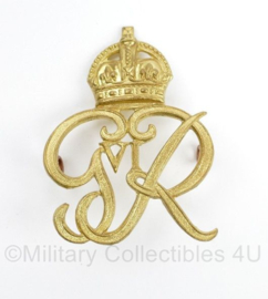 WO2 Britse George VI Royal Military Police RMP cap badge - Kings Crown - 6 x 4 cm - origineel