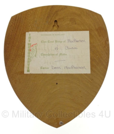 Schots leger wandbord - 21,5 x 17 cm - origineel
