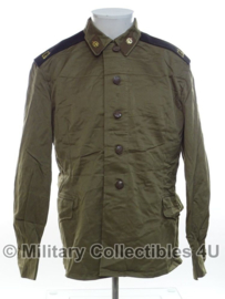 Russische uniform jas groene knopen - met insignes - meerdere maten - origineel