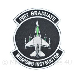 FWIT Graduate Weapons Instructor embleem - met klittenband - 10 x 9 cm