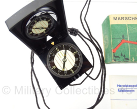 DDR kompas met doosje - marschkompass F65 - origineel