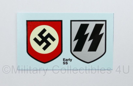 1 paar Decals Waffen en algemeine SS - vroeg model