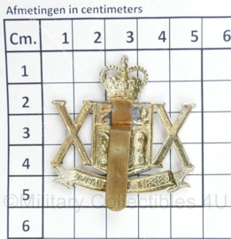 WW2 Canada cap badge 20th SASKATCHEWAN REGIMENT (Tank) - Esprit D’Initiative - 5 x 4,5 cm - origineel