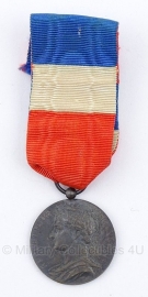 Belgische "Republique Francaise" ijzeren  medaille - Origineel