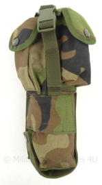 Korps Mariniers woodland Arktis molle opbouwtas voor radio apparatuur - afmeting 30 x 14 x 10 cm - origineel