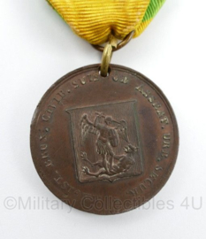 Belooningspenning van Brussel 1815 - Willem 1 1815-1940 medaille Belgici Regni Habenas capessente Wilhelmo Nassavoeo MDCCCV - 8,5 x 4 cm - origineel