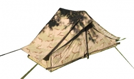 KL schakelbare eenpersoons tent vaste bodem DESERT camo - origineel